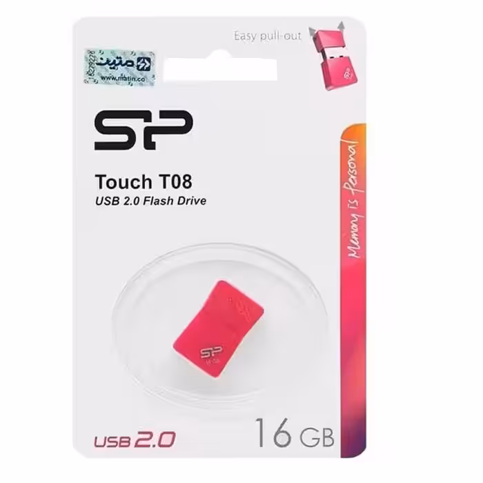 فلش مموری 16 گیگابایت سیلیکون پاور مدل SP TOUCH T08 سفید