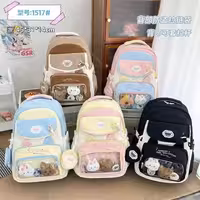 کوله وارداتی کد BB1517 رنگ زرد سایز45*31*14 cm