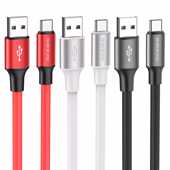 کابل شارژ USB-A به USB-C بروفون مدل BX82 طول 1 متر