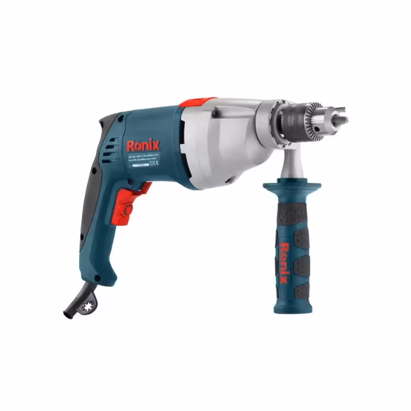 دریل 13 میلی متری گیربکسی سه نظام آچاری 1050وات – با کیف BMC