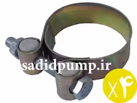 بست شیلنگ 1/4-1 اینچ ورقی هندلی (بست شلنگ 4 سانت ورقی) (جدید) (پک 4 عددی)