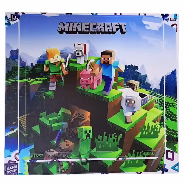 برچسب کنسول PS4 (GO) طرح ماینکرافت MINECRAFT