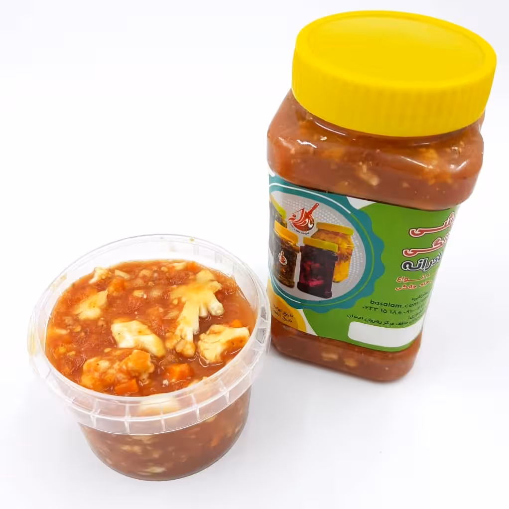 ترشی گل کلم و کلم تند مخصوص منطقه مشهد 