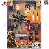 اکشن فیگور سرباز نیروی هوایی با تجهیزات نظامی 90208 برند ام اند سی WORLD PEACEKEEPERS