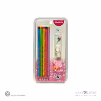 مدادمشکی فانتزی سه گوش بلیستر5عددی همراه با سرمدادی اسکول فنز کد92456