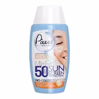 ضد آفتاب پیکسل  SPF50 بدون رنگ مناسب پوست خشک و نرمال و حساس 50 میل