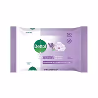 دستمال مرطوب دتول سنسیتیو Dettol sensitive بسته 50 عددی
