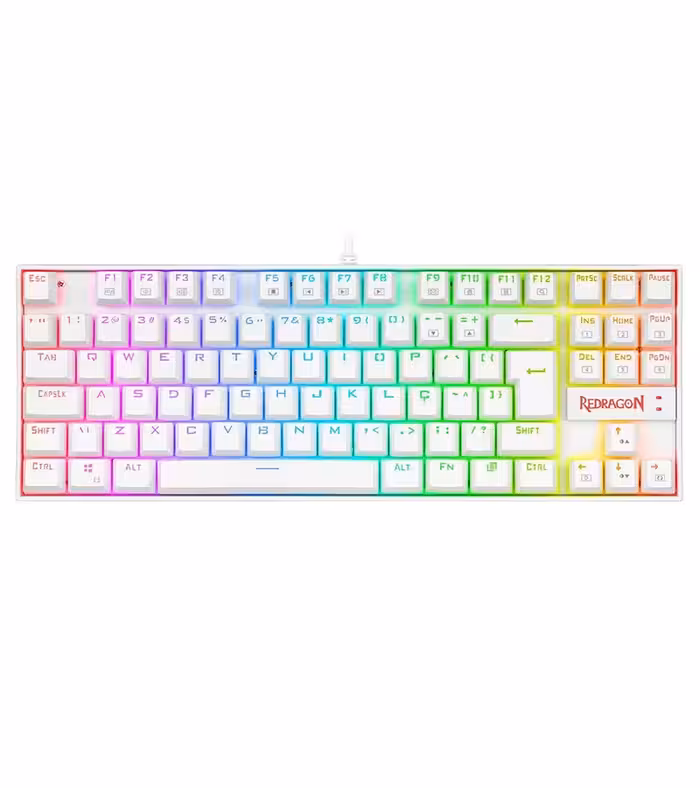 کیبورد ردراگون Keyboard Redragon K552P Pro Kumara White Red SW