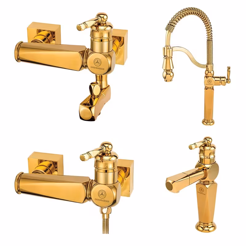 ست کامل شیرالات قهرمان مدل ارس طلایی (60 ماه گارانتی)