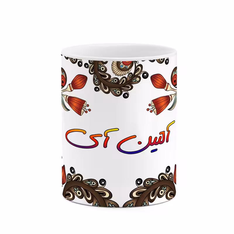 ماگ اسم آلتین_آی سنتی گل و بته کد mgh43714