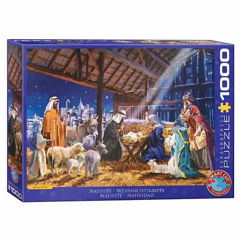 پازل 1000 تکه یوروگرافیکس Eurographics طرح تولد مسیح