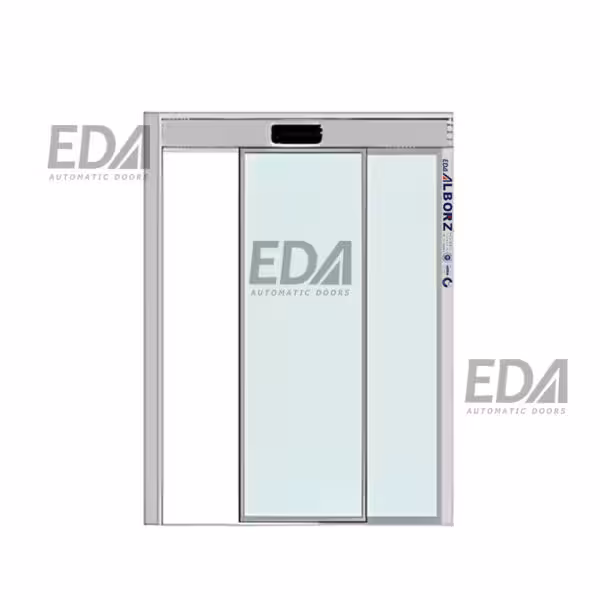 درب اتوماتیک شیشه ای تک لنگه اسلایدی