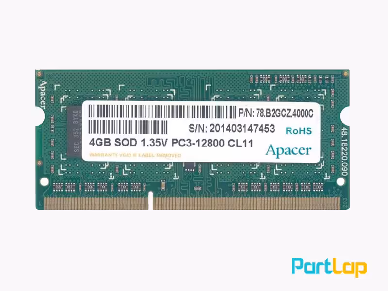 رم لپ تاپ اپیسر مدل DDR3 PC3-12800S ظرفیت 4 گیگابایت