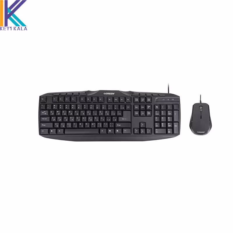 کیبورد و ماوس باسیم گرین مدل GKM305