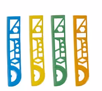 خط کش ژله ای 30 سانتی شابلون دار عمده