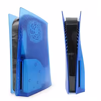 قاب و فیس پلیت کریستالی کنسول بازی PS5 درایو آبی شفاف