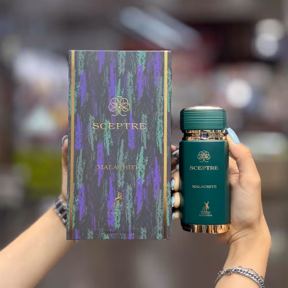 ادکلن سپتر مالاکیت سبز الحمبرا بولگاری له جم کبرا Sceptre Malachite 100میل