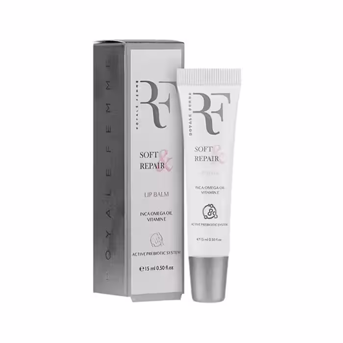 بالم نرم کننده و ترمیم کننده لب رویال فم (RF) 15 میلی لیتر | Royale Femme (RF) Soft And Repair Lip Balm 15ml
