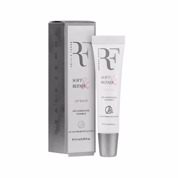 بالم نرم کننده و ترمیم کننده لب رویال فم (RF) 15 میلی لیتر | Royale Femme (RF) Soft And Repair Lip Balm 15ml