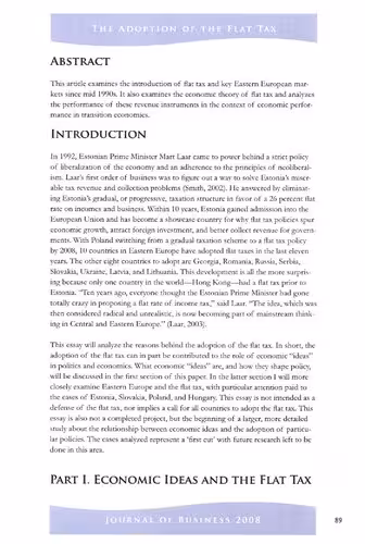 خرید و دانلود نسخه کامل کتاب The Adoption of the Flat Tax: Economic Ideas in Eastern Europe