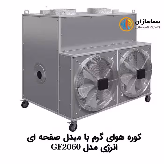 کوره هوای گرم انرژی با مبدل صفحه ای مدل GF2060