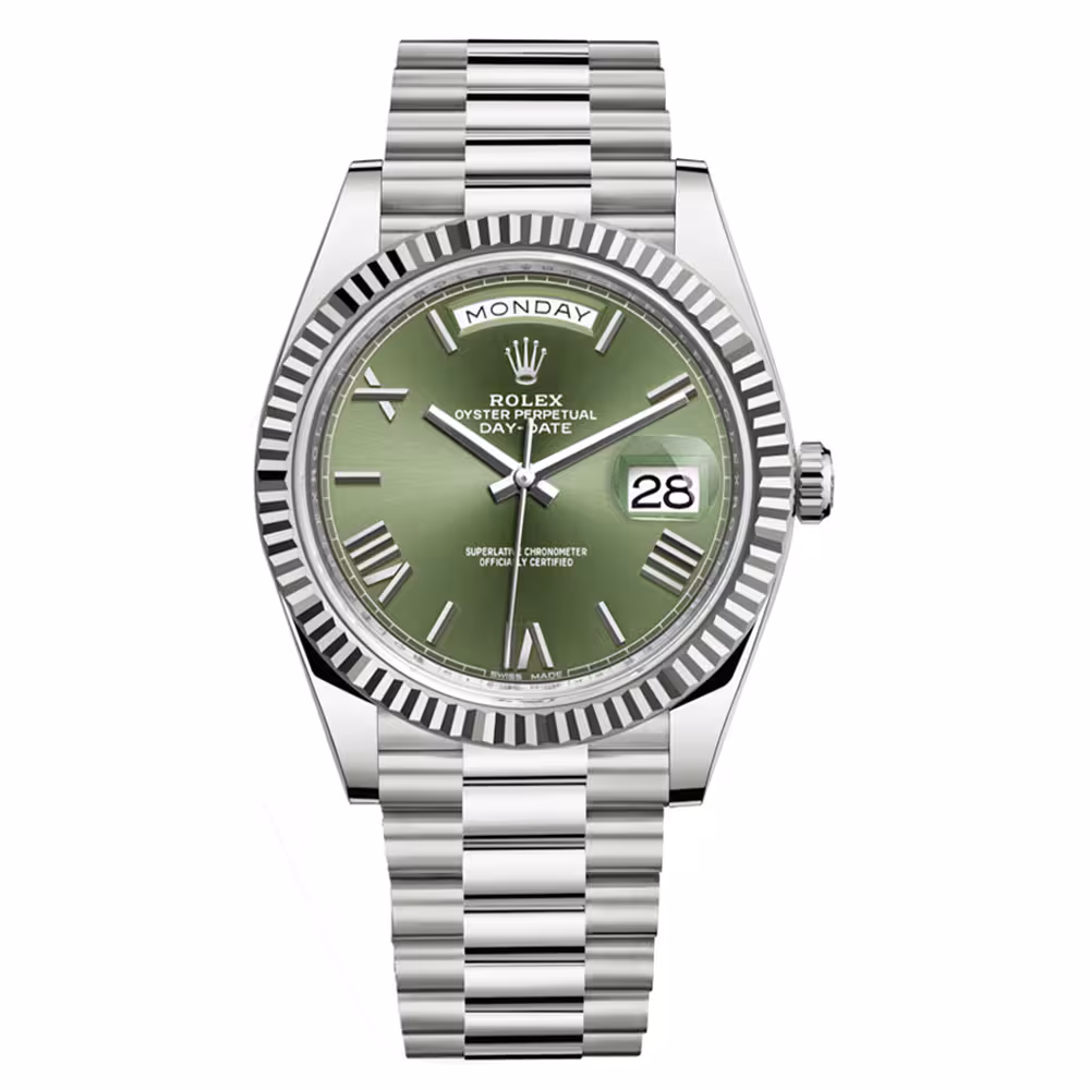 ساعت مچی مردانه رولکس مدل Rolex Day-Date Olive Green 6592D