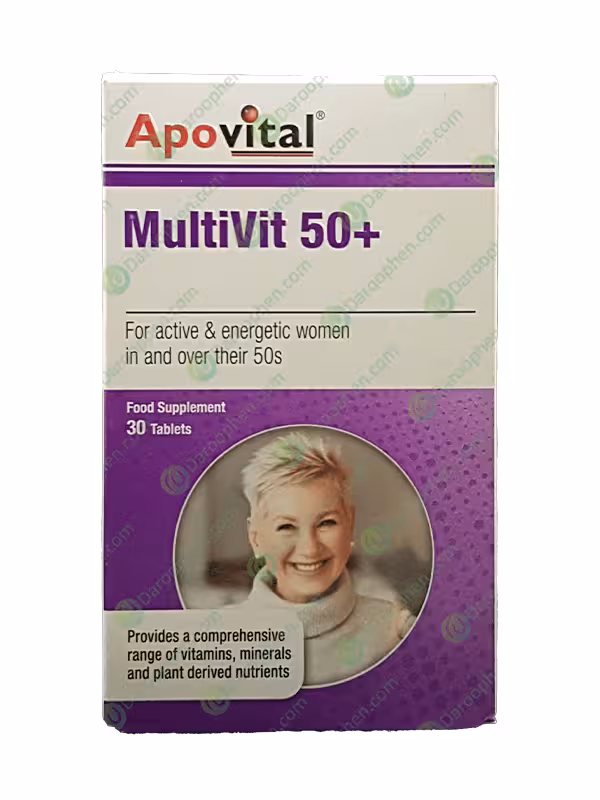 قرص مولتی ویت بالای 50 سال آپوویتال 30 عددی – ApoVital Multivit 50 Plus 30 Tabs