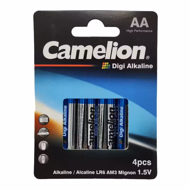 باتری قلمی کملیون مدل Digi Alkaline پک جدید بسته 4 عددی