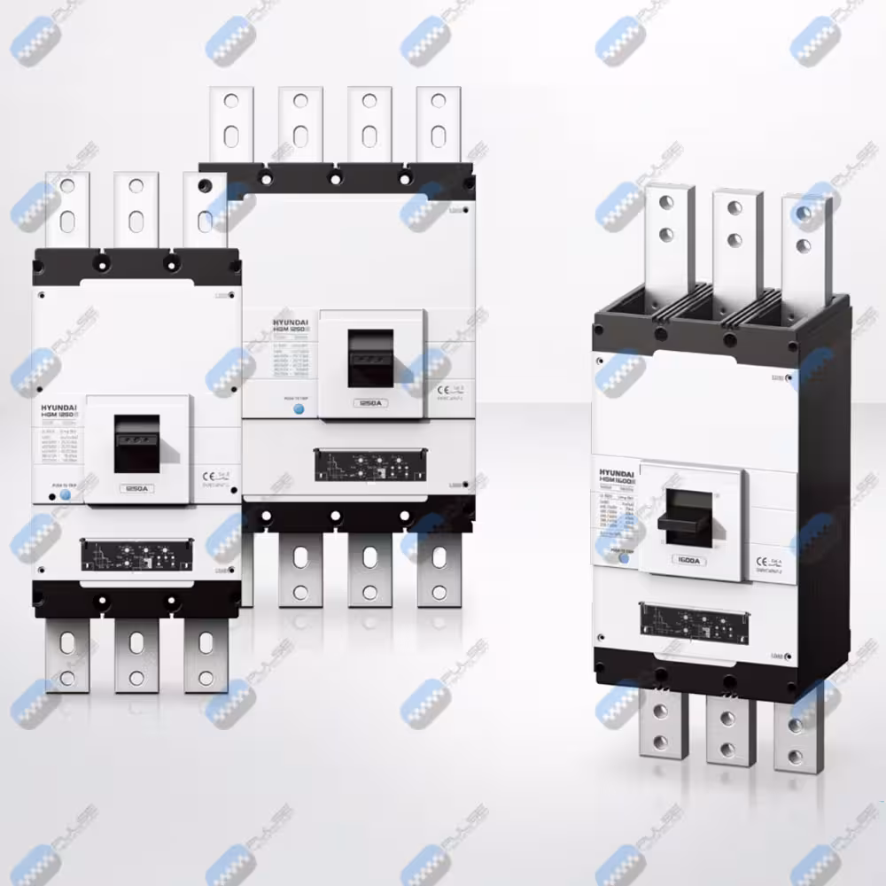 کلید 1600 آمپر اتوماتیک کامپکت الکترونیکی هیوندای (قابل تنظیم) سری HGP_سه پل_قدرت قطع 65KA