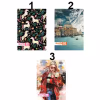 دفتر  یادداشت 80 برگ سایز  یک هشتم فنر دوبل طلقی طرح کلاسیک کد 65 شفیعی