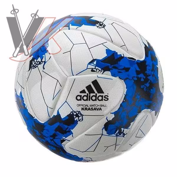 توپ فوتبال سایز 5 پرسی آدیداس طرح کراساوا آبی کد 1901091