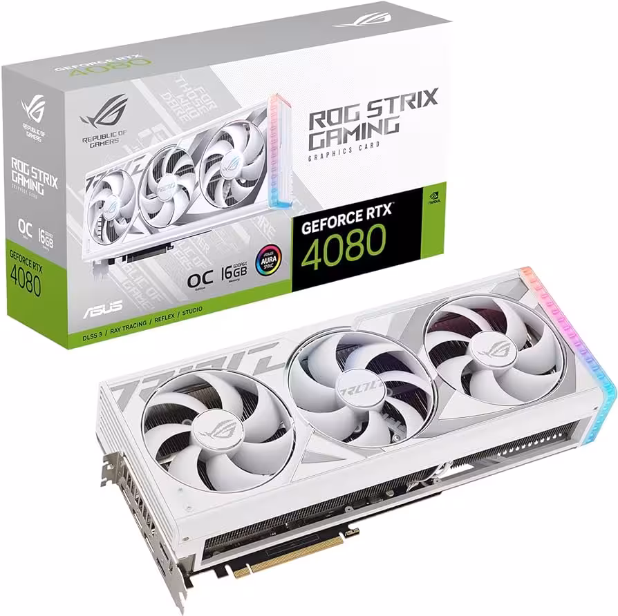 کارت گرافیک ایسوس ROG Strix GeForce RTX 4080 16GB GDDR6X White OC Edition