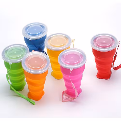 لیوان سفری سیلیکونی تاشو مدل G1