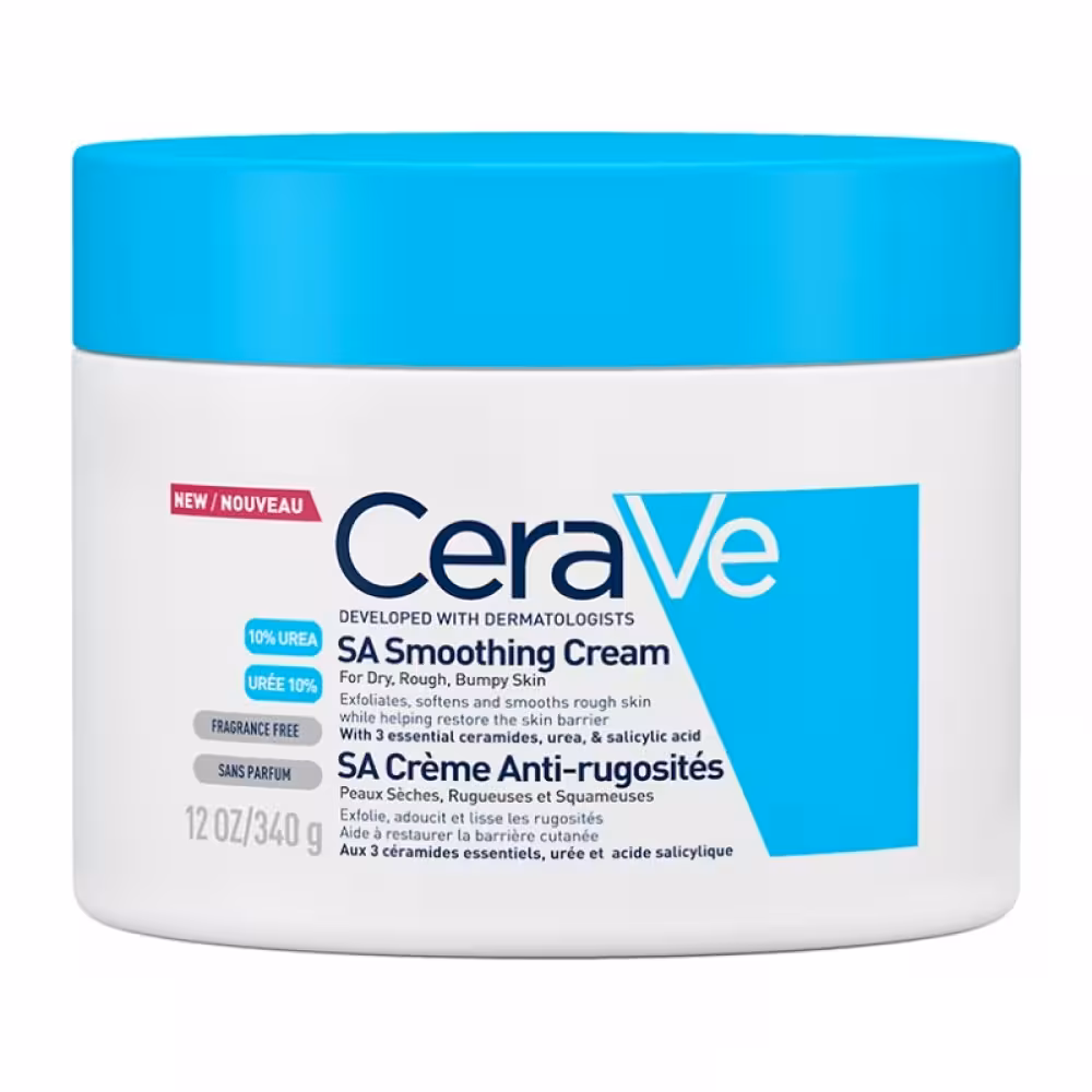 کرم مرطوب کننده کاسه ای 10 درصد اوره سراوی CeraVe  Sa Smoothing Cream Anti Rugosidades