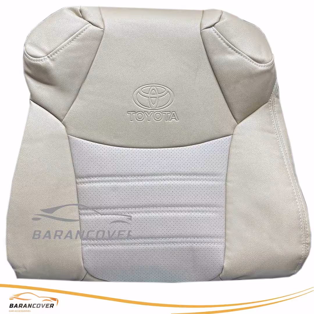 روکش صندلی تویوتا رافور (RAV 4) مدل 2023 و 2024 چرم رنگ کرم زرد