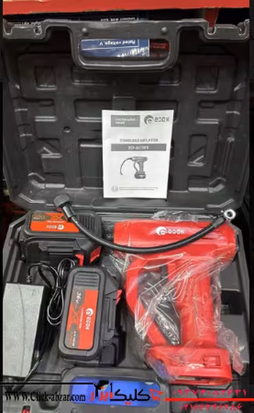 کمپرسور فندکی شارژی 2 باتری ادون مدل ED-AC36V