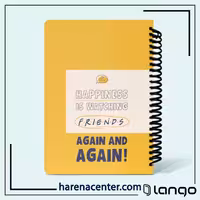 دفتر پلنر فرندز طرح AGAIN AND AGAIN برند لانگو