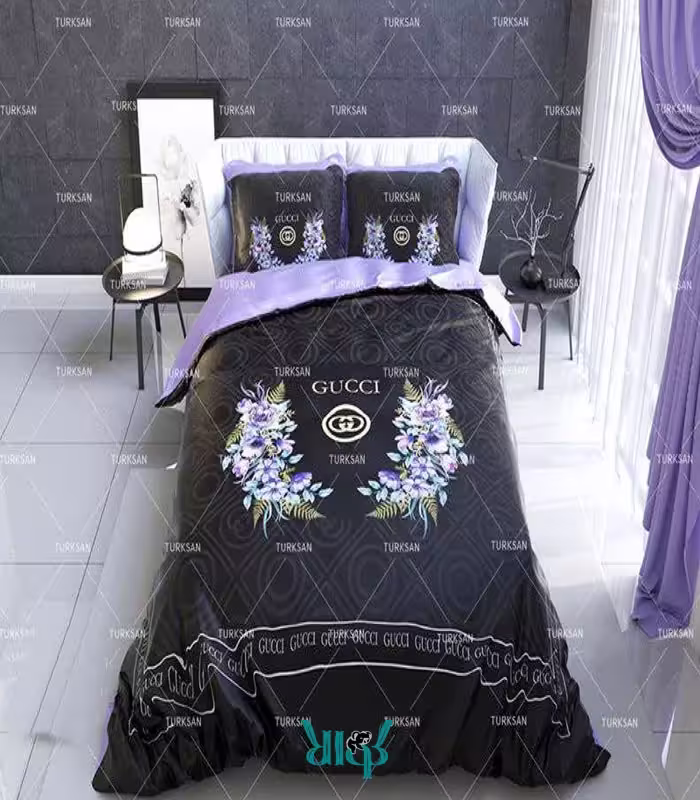 روتختی بنفش گوچی دونفره کد d195