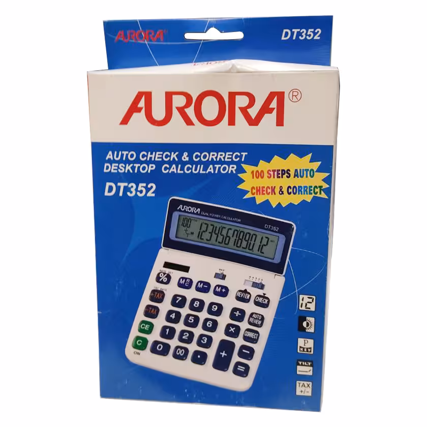 ماشین حساب رومیزی آرورا مدل DT352