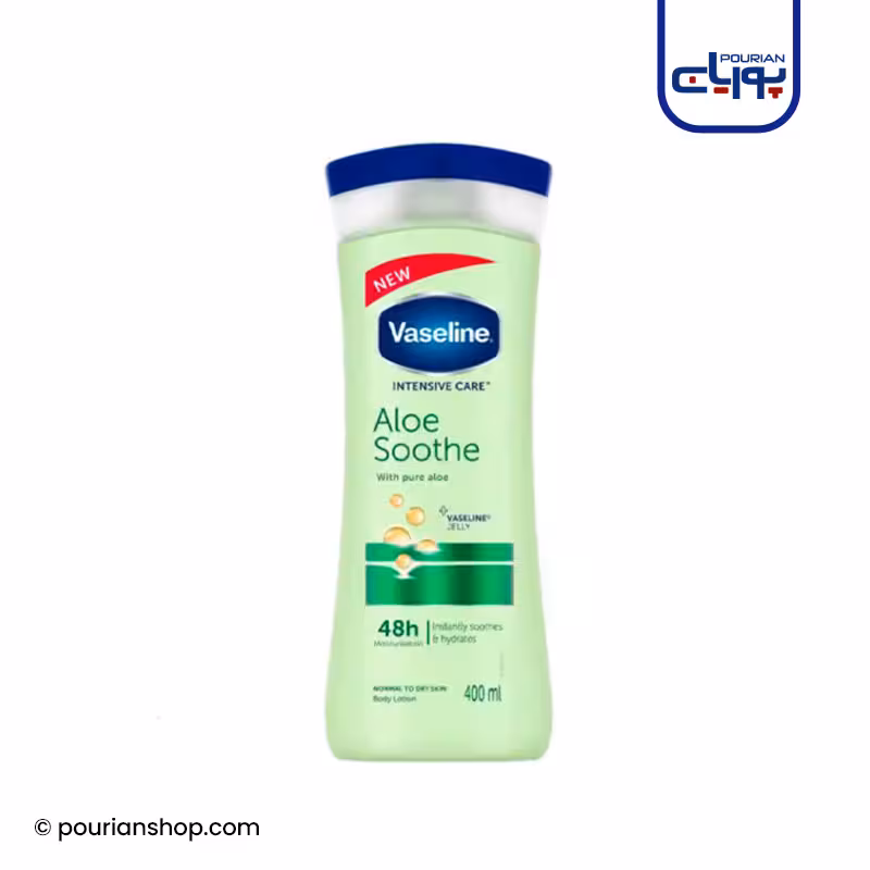 لوسیون بدن وازلین مدل Aloe Sooth حجم 400 میلی لیتر