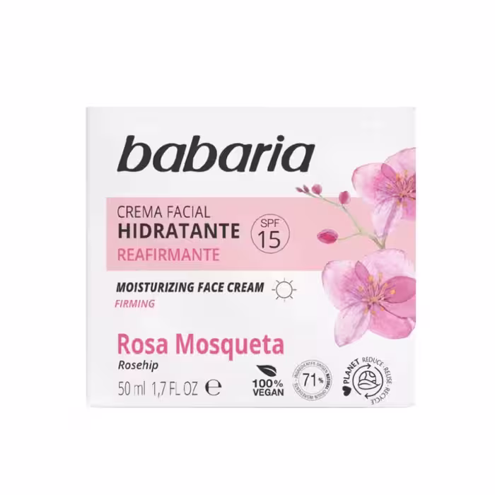 کرم مرطوب کننده آبرسان قوی باباریا Rosa mosgueta SPF15 حجم 30 میل