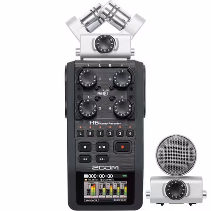 رکوردر صدا زوم Zoom H6 Recorder 2 Microphone