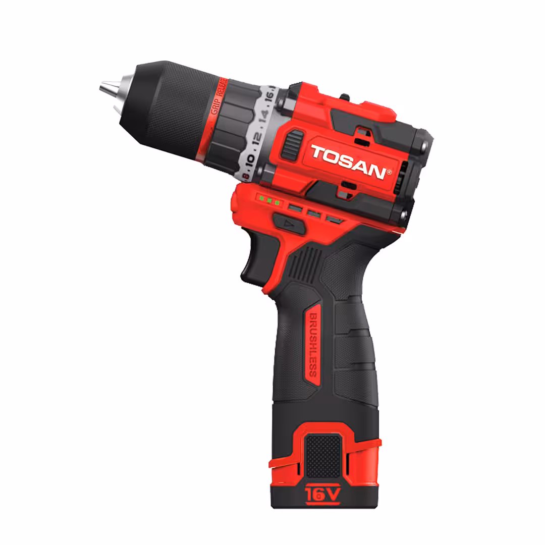 دریل پیچ گوشتی شارژی توسن براشلس 16 ولت مدل 9616BS