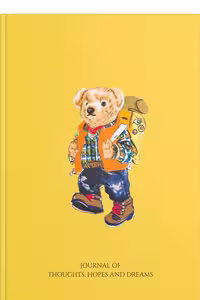 دفتر سایز a5 تدی زرد