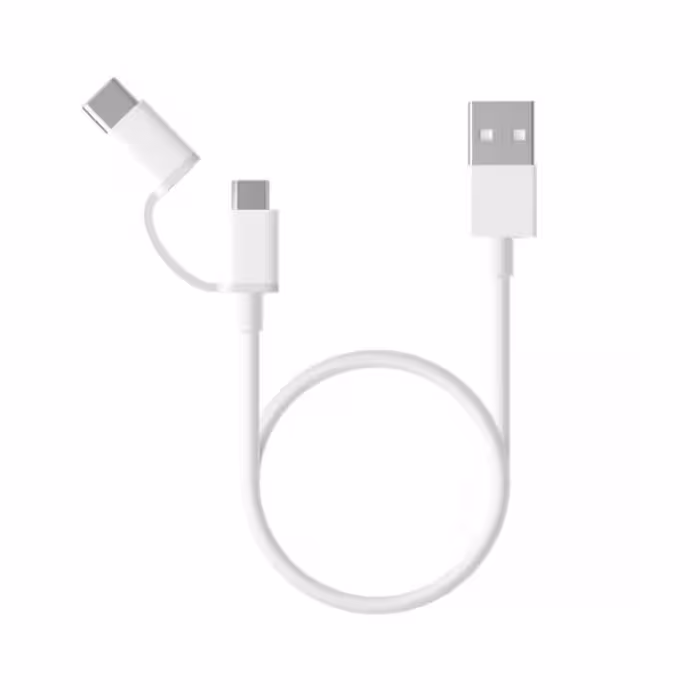 کابل 2 در 1 تبدیل microUSB به Type C شیائومی