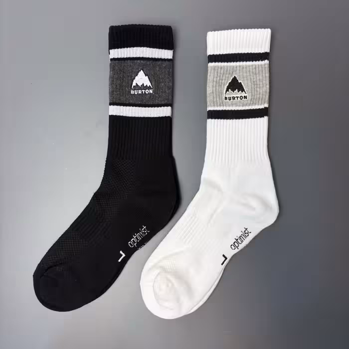 جوراب ساقدار کف حوله ای سری اتلتیک آپتیمیست طرح Burton