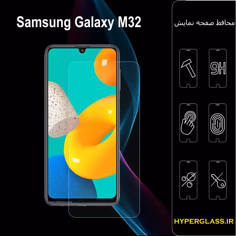گلس محافظ صفحه نمایش نانو بلک اورجینال گوشی سامسونگ Samsung M32