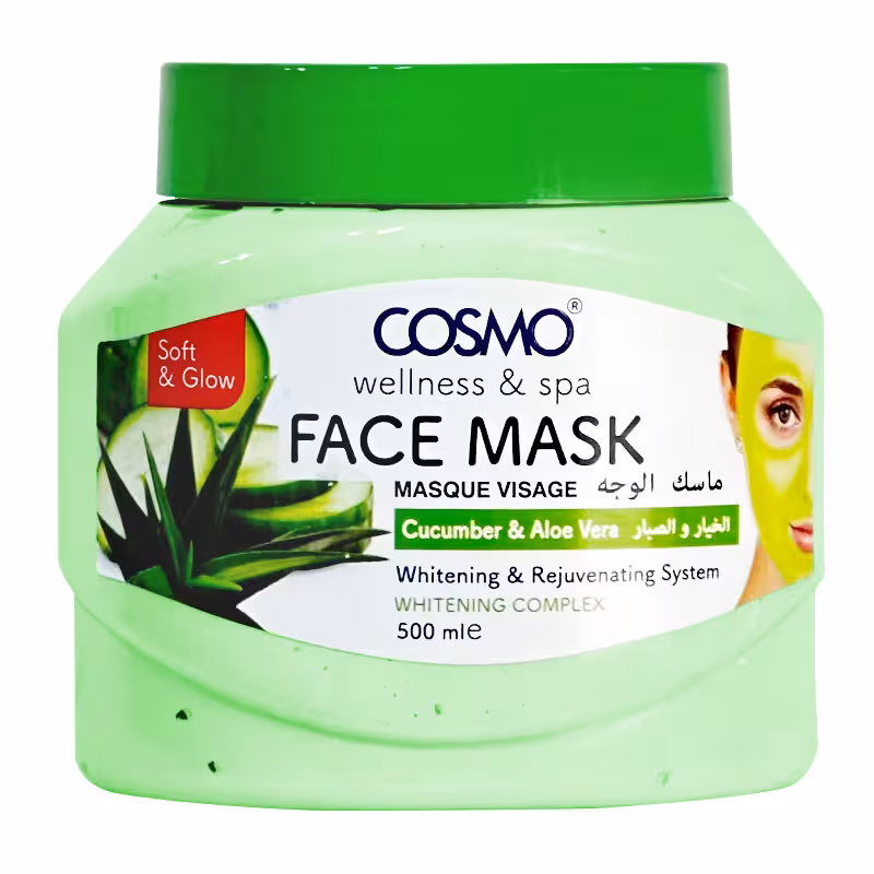 ماسک صورت کازمو Cosmo عصاره خیار و آلوئه ورا حجم 500ml