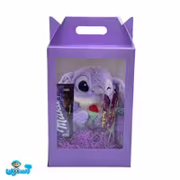 باکس ولنتاین مدل استیچ گل به دست بنفش (Valentine Box) کد 27