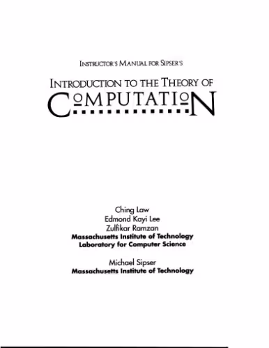 خرید و دانلود نسخه کامل کتاب Instructor&#039;s Manual for Sipser&#039;s Introduction to the Theory of Computation